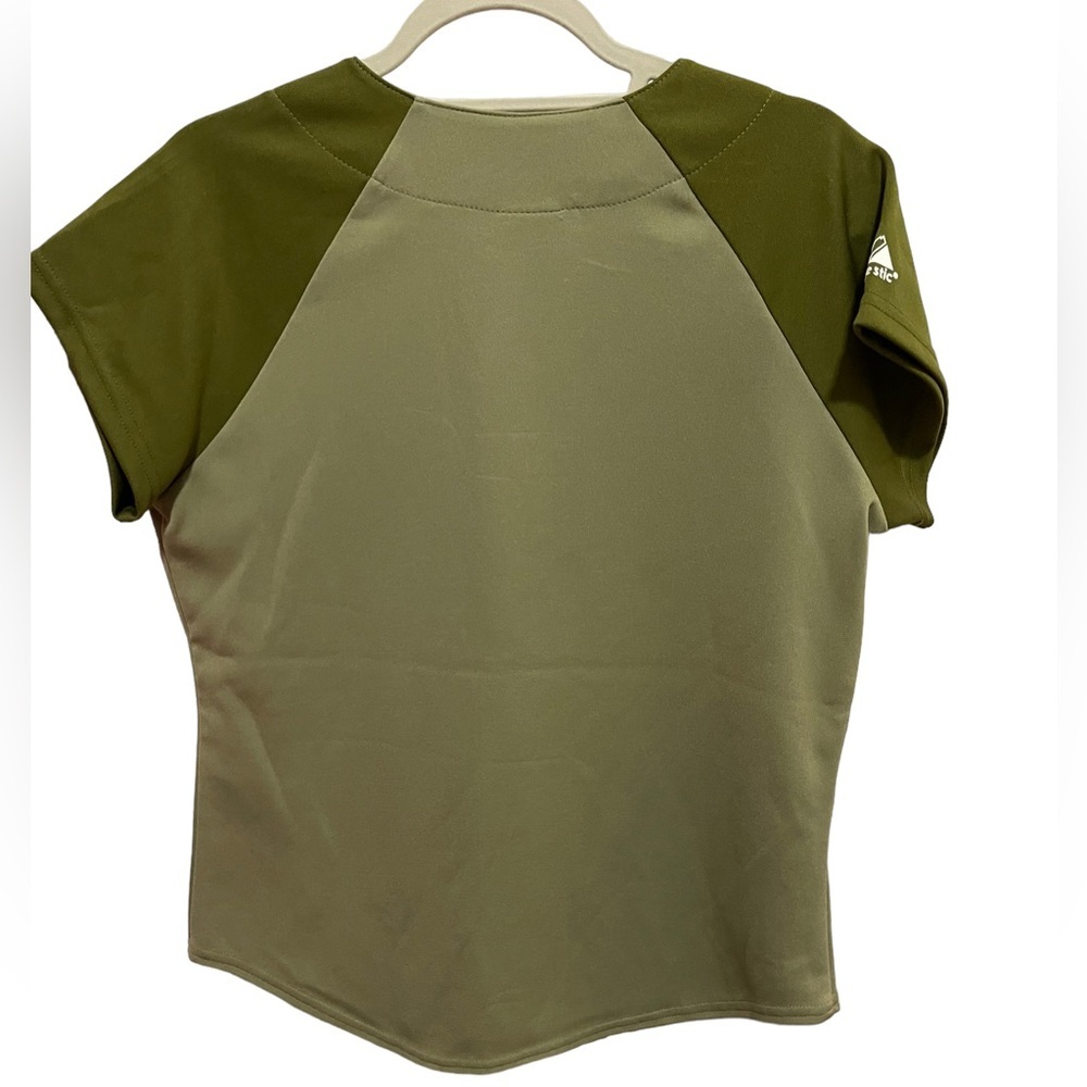MLB - Majestic - Atlanta Braves women’s jersey - olive green - size M - Picture 5 of 5